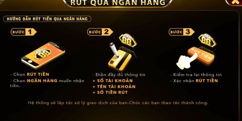 Rút tiền qua ngân hàng tiện lợi
